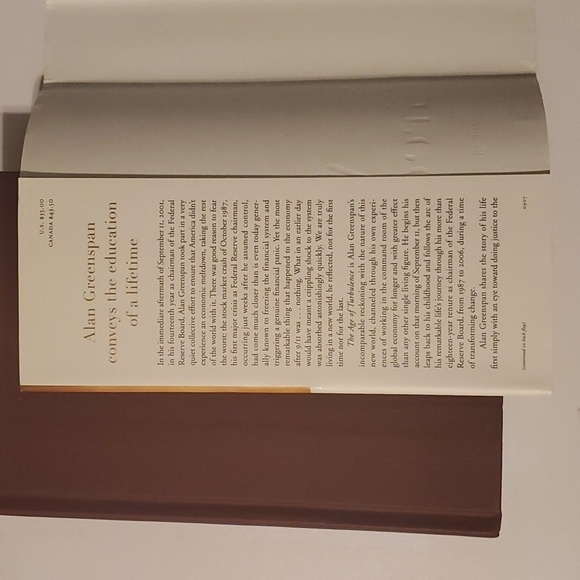 Alan Greenspan : the age of turbulence hardcover book over 500 pages used euc - Picture 3 of 12